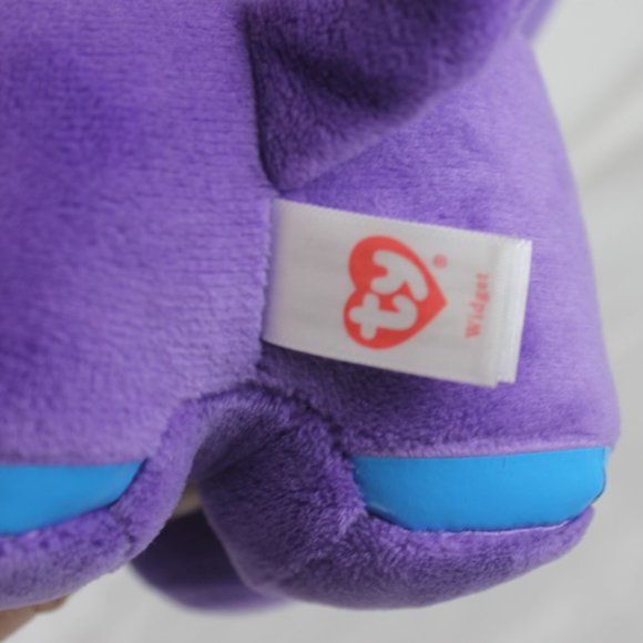 Ty Beanie Boos Widget the Lego Purple Dog Legoland Exclusive 2019 9" Tall - Picture 10 of 10